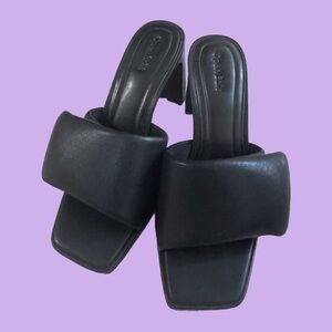 ✨ Open Edit - black heels with adjustable velcro strap